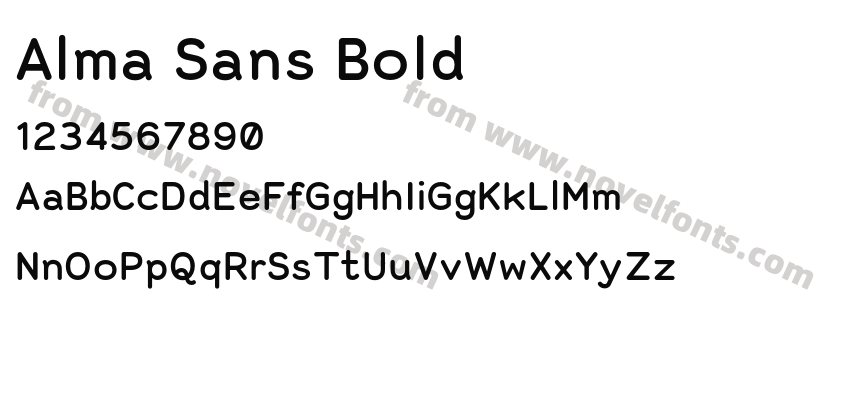 Alma Sans BoldPreview