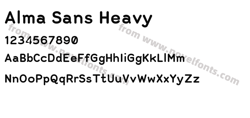 Alma Sans HeavyPreview