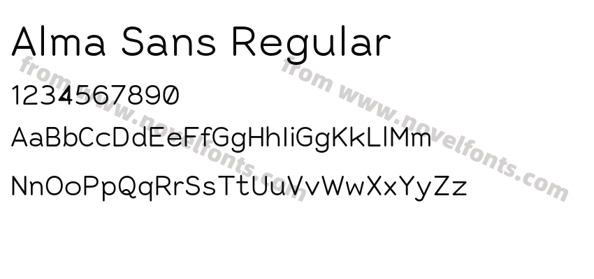 Alma Sans RegularPreview