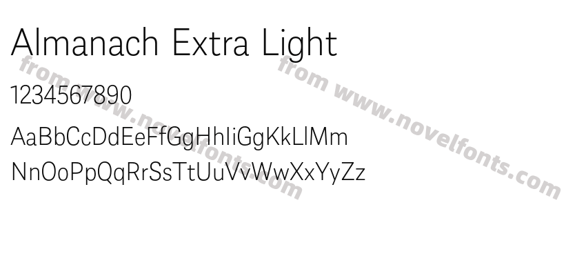 Almanach Extra LightPreview