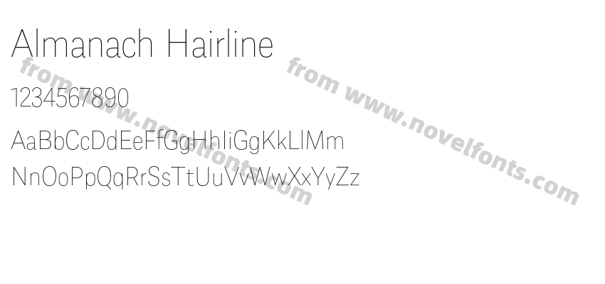 Almanach HairlinePreview