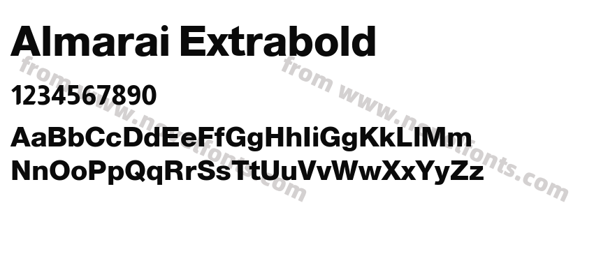 Almarai ExtraboldPreview