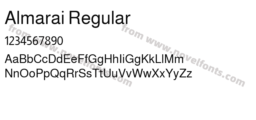 Almarai RegularPreview