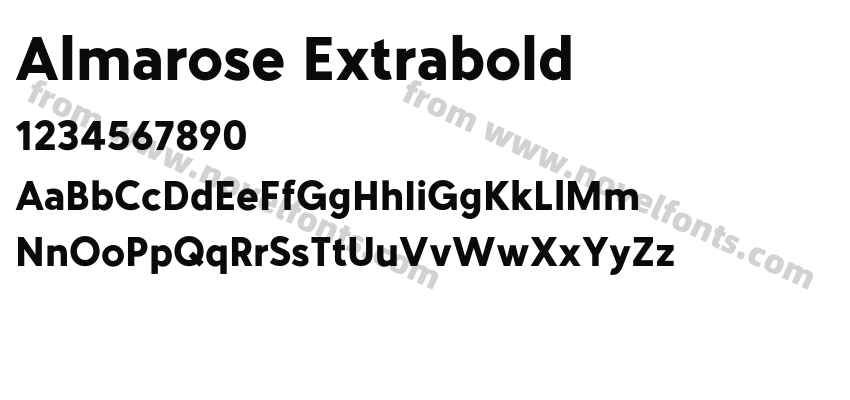 Almarose ExtraboldPreview