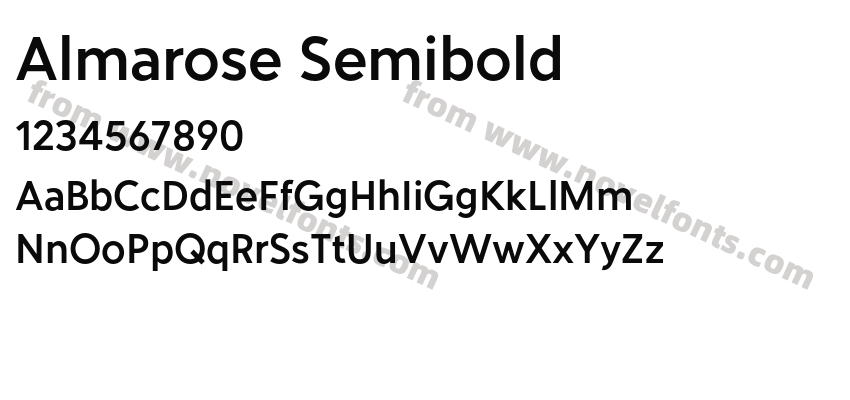 Almarose SemiboldPreview