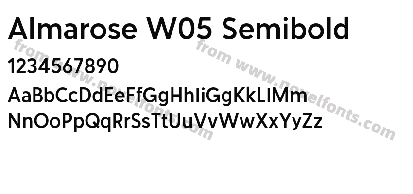 Almarose W05 SemiboldPreview