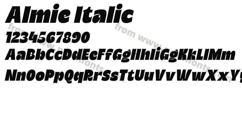 Almie ItalicPreview