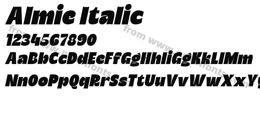 Almie ItalicPreview