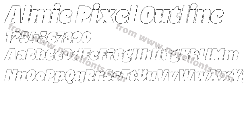 Almie Pixel OutlinePreview