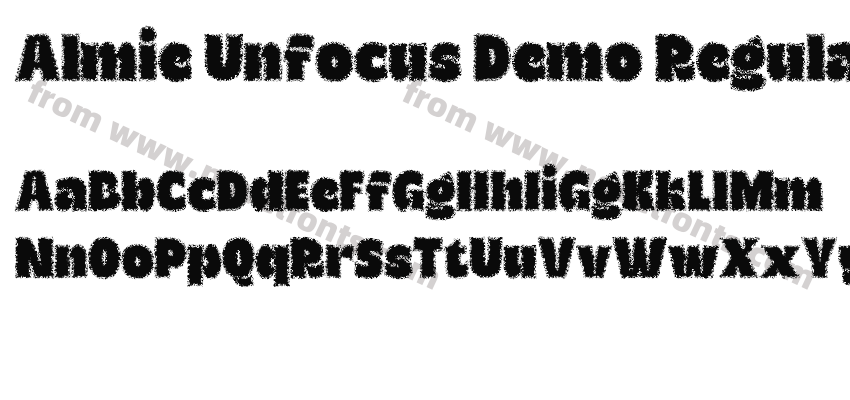 Almie Unfocus Demo RegularPreview