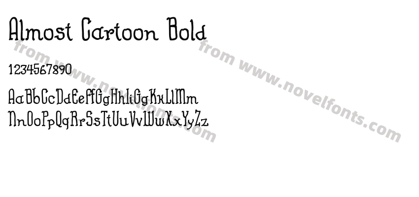 Almost Cartoon BoldPreview