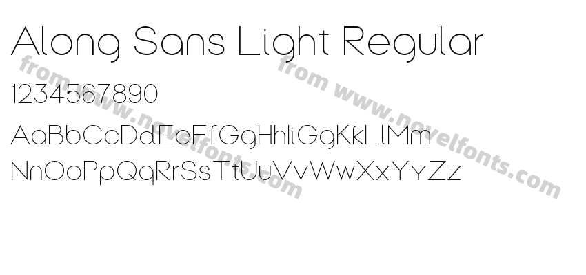 Along Sans Light RegularPreview