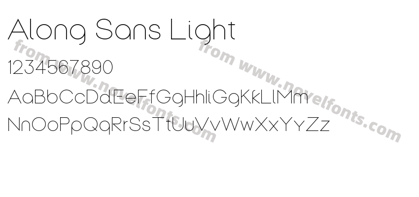 Along Sans LightPreview