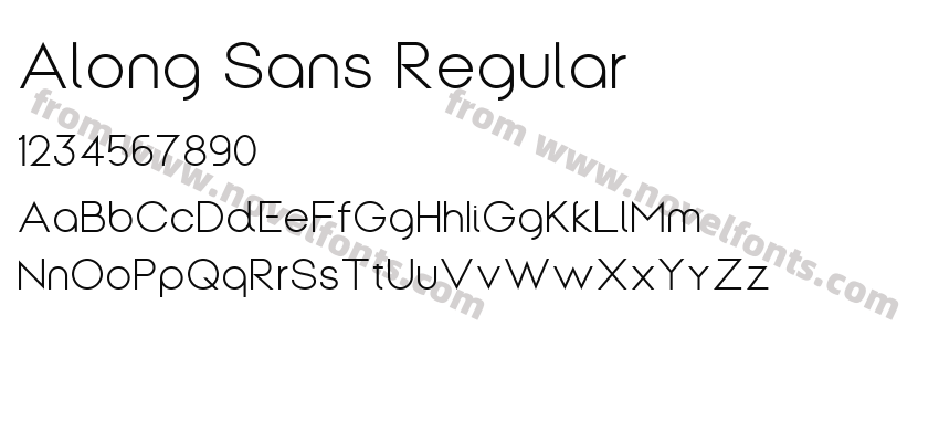 Along Sans RegularPreview