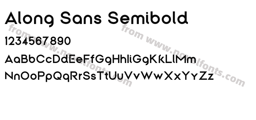 Along Sans SemiboldPreview