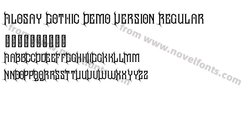 Alosay Gothic Demo Version RegularPreview