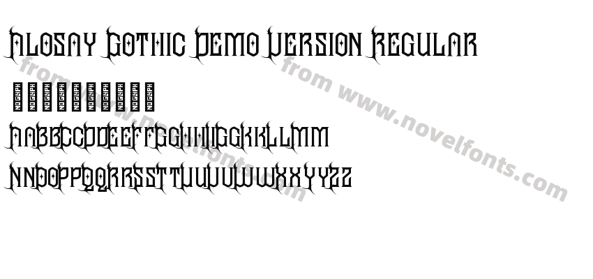 Alosay Gothic Demo Version RegularPreview
