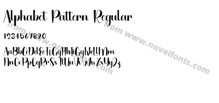 Alphabet Pattern RegularPreview