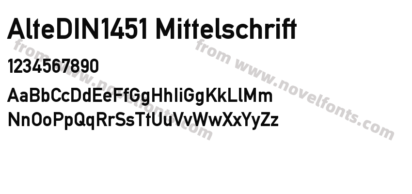 AlteDIN1451 MittelschriftPreview