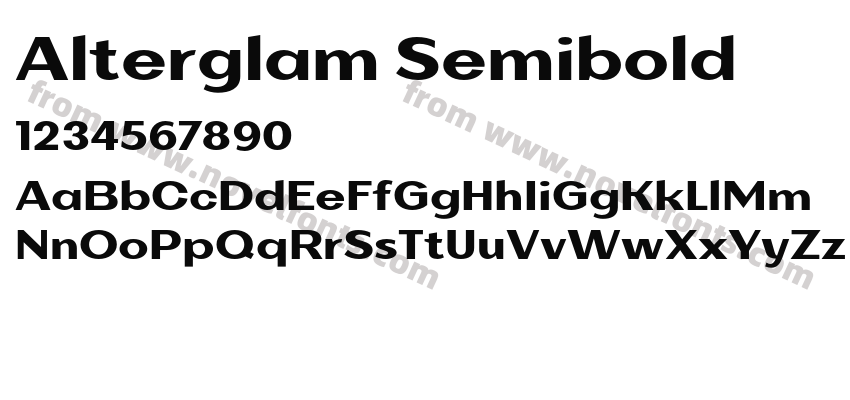 Alterglam SemiboldPreview