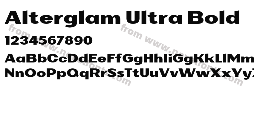 Alterglam Ultra BoldPreview