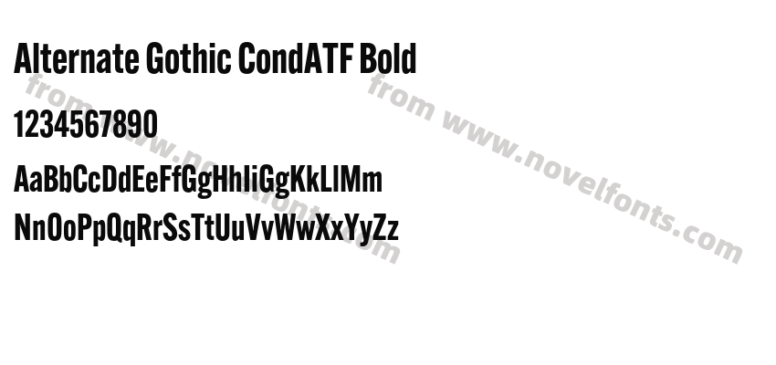 Alternate Gothic CondATF BoldPreview