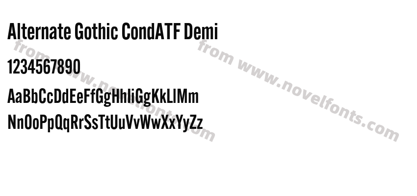 Alternate Gothic CondATF DemiPreview