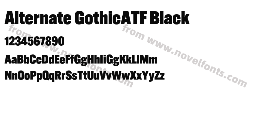 Alternate GothicATF BlackPreview