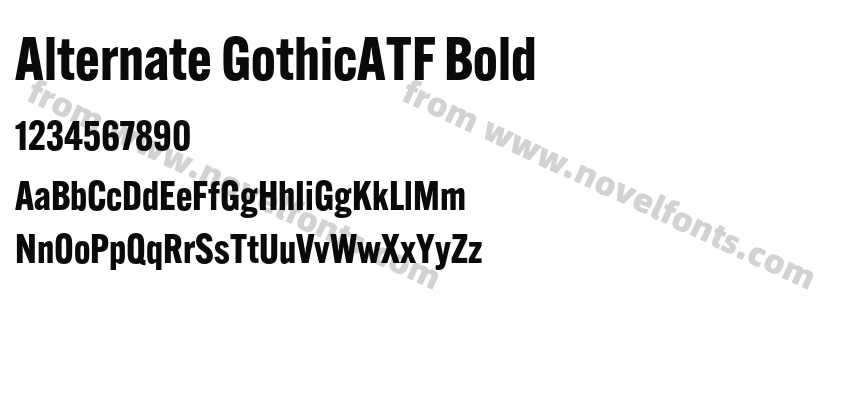 Alternate GothicATF BoldPreview