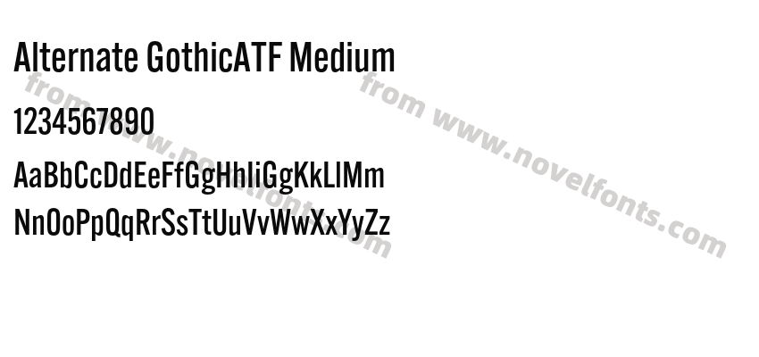 Alternate GothicATF MediumPreview