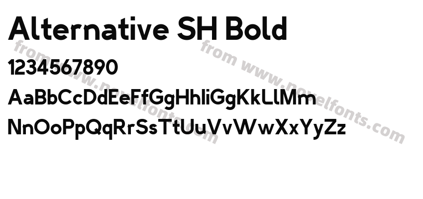 Alternative SH BoldPreview