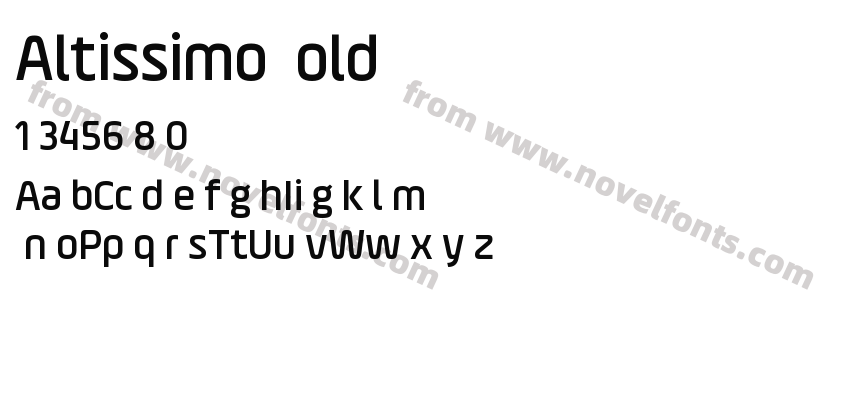 Altissimo BoldPreview