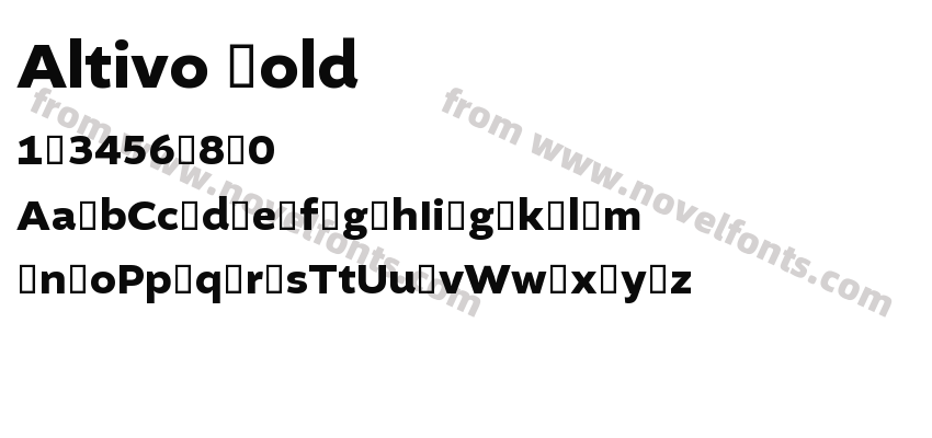 Altivo BoldPreview