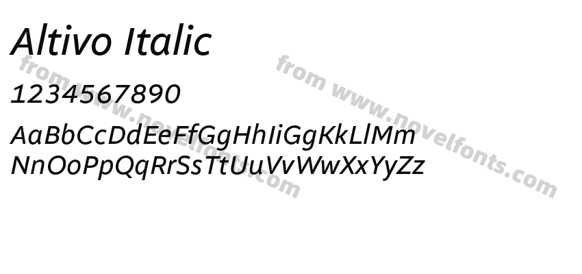 Altivo ItalicPreview