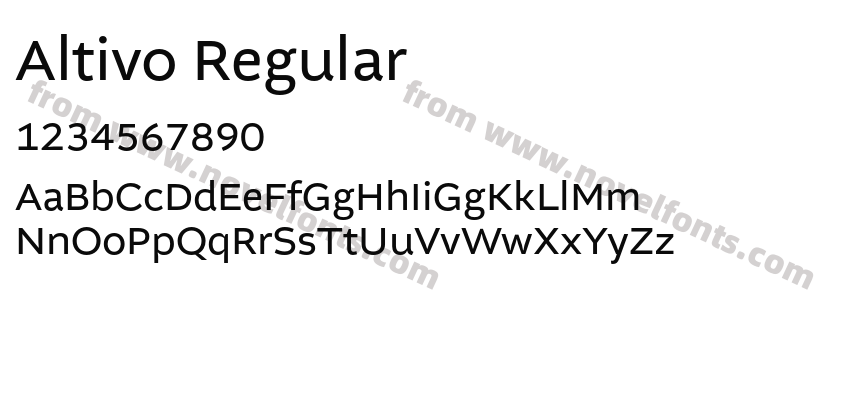 Altivo RegularPreview