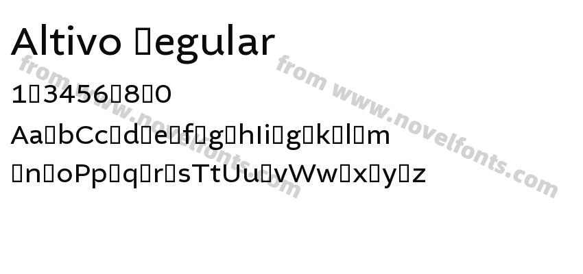 Altivo RegularPreview