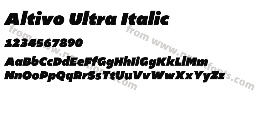 Altivo Ultra ItalicPreview
