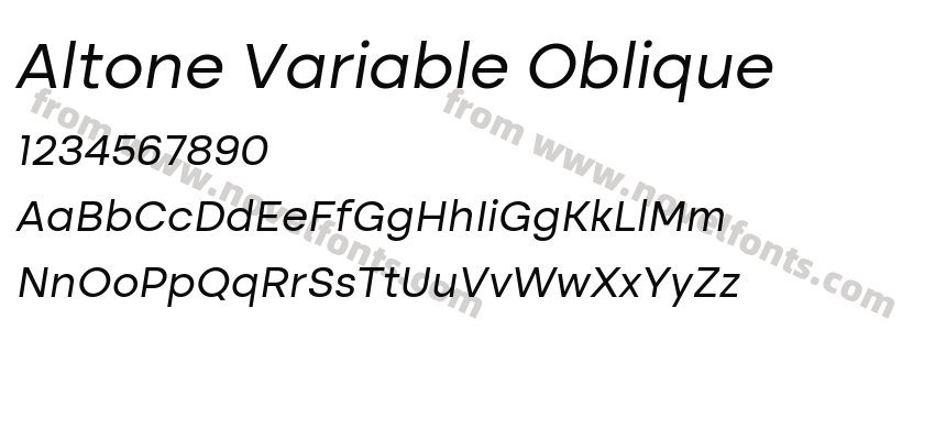 Altone Variable ObliquePreview