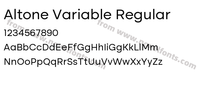 Altone Variable RegularPreview