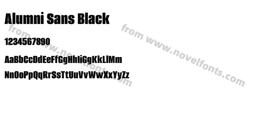 Alumni Sans BlackPreview