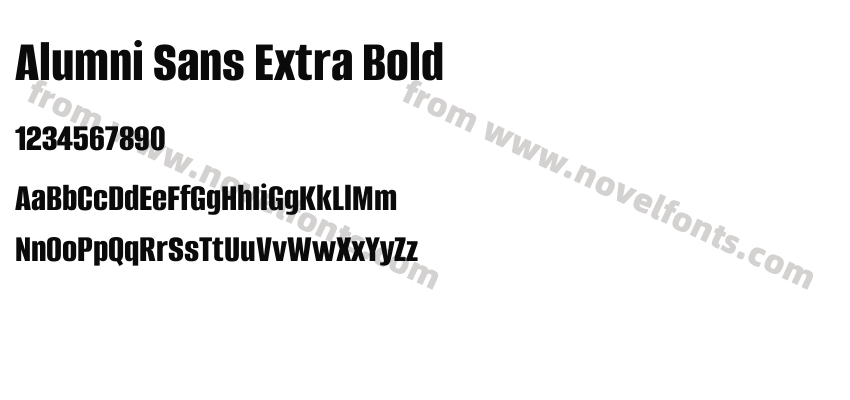 Alumni Sans Extra BoldPreview