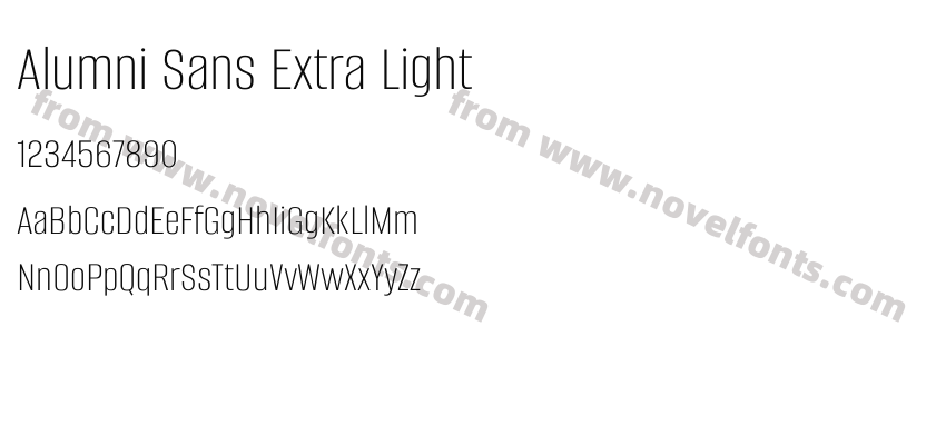 Alumni Sans Extra LightPreview