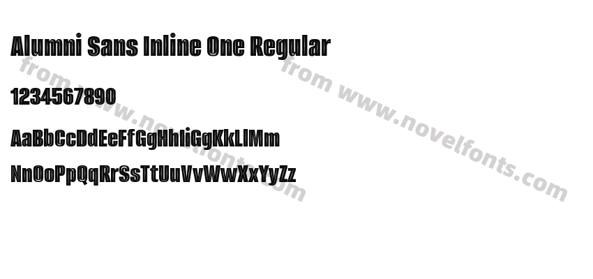 Alumni Sans Inline One RegularPreview