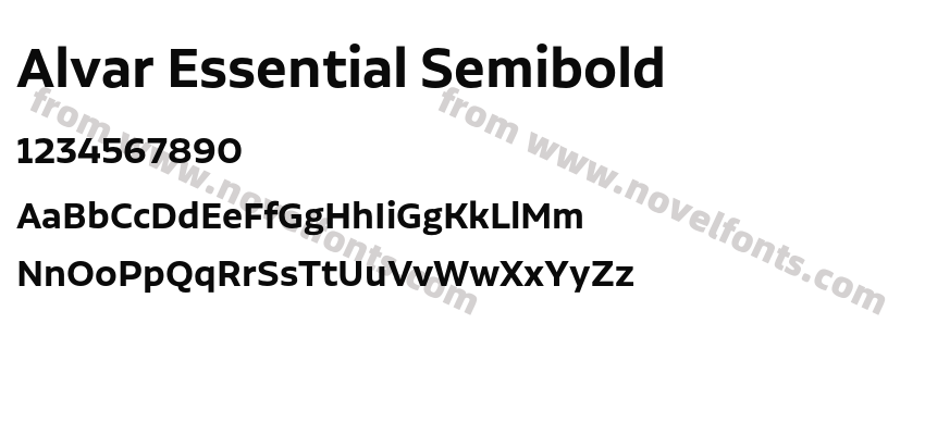 Alvar Essential SemiboldPreview