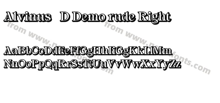Alvinus 3D Demo rude RightPreview