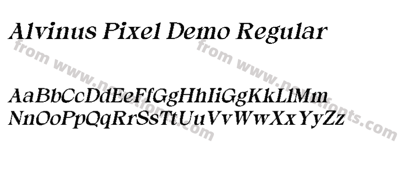Alvinus Pixel Demo RegularPreview