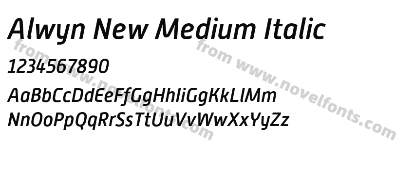 Alwyn New Medium ItalicPreview