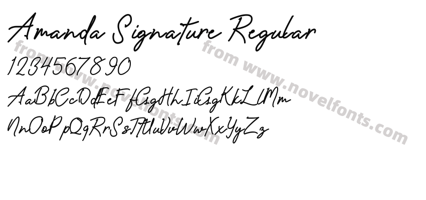 Amanda Signature RegularPreview