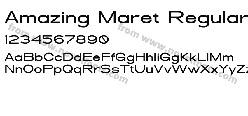 Amazing Maret RegularPreview