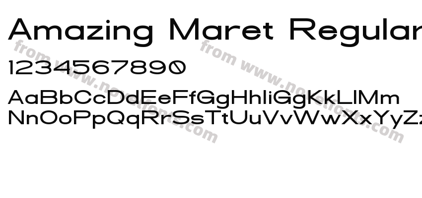 Amazing Maret RegularPreview
